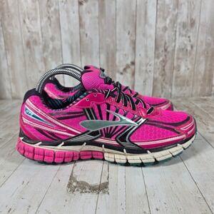 Brooks Adrenaline GTS 14 Womens Running Shoes Pink Black Silver  Size 9